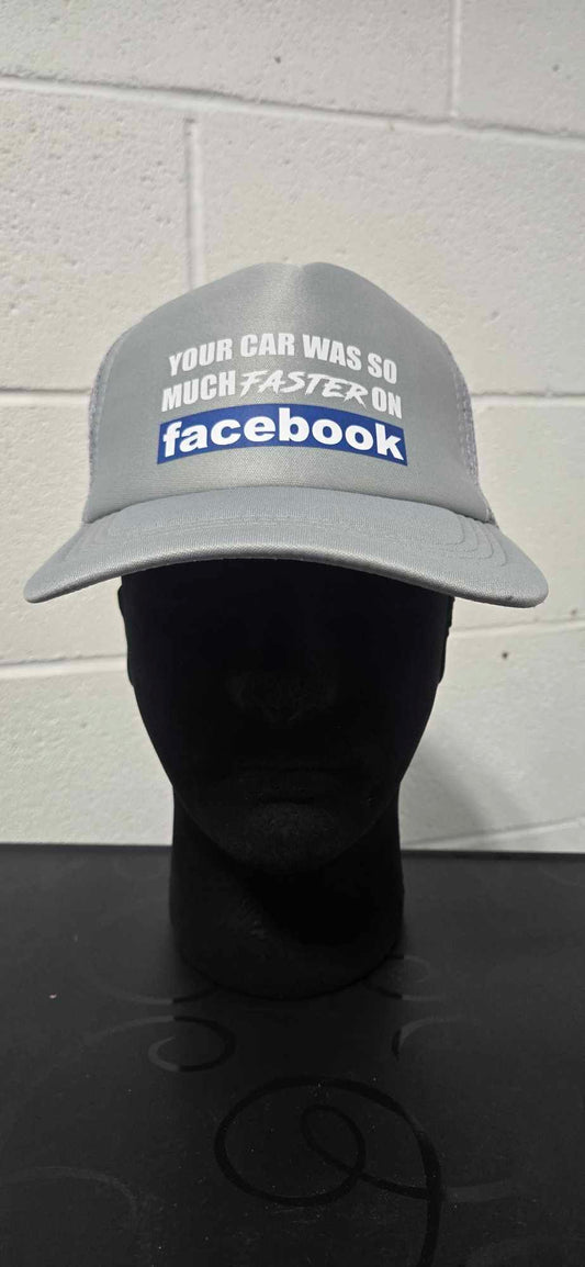 Your Car Was Faster on Facebook Foam Trucker Hat - Grey