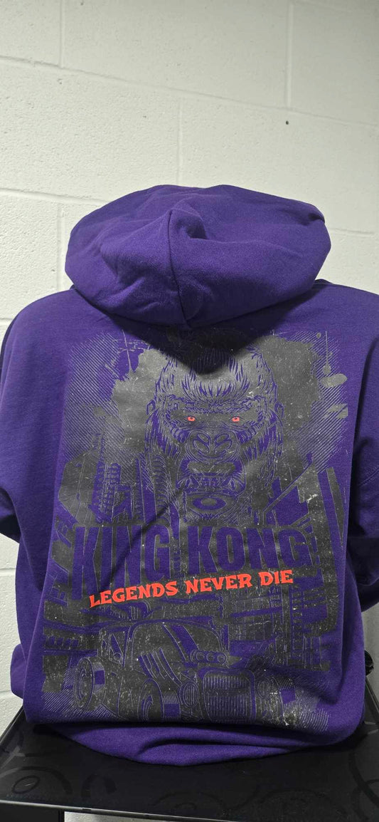 King Kong Legends Never Die Hoodie - Purple