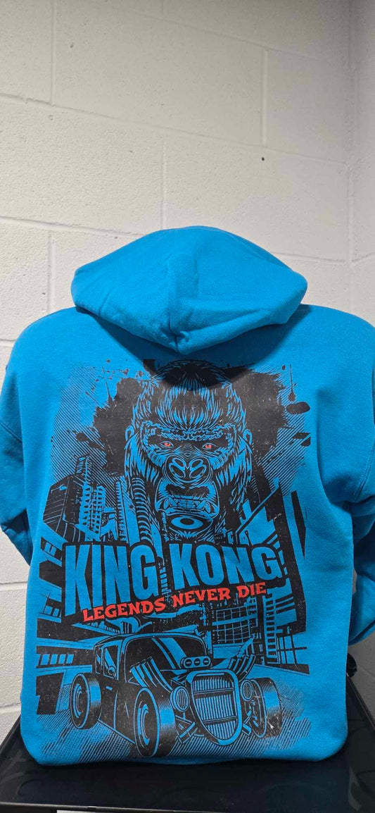 King Kong Legends Never Die Hoodie - Teal