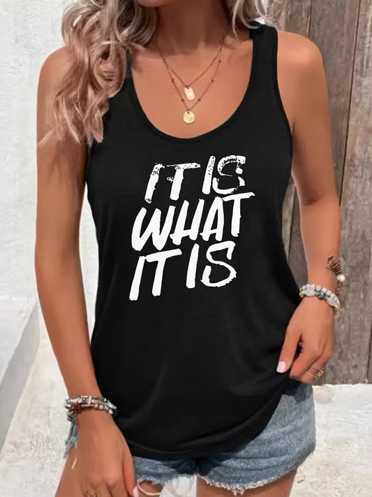 It Is What It Is Tank - Black